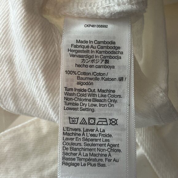 Madewell Shorts Women’s Size 33W Relaxed Denim White Cut Off NWT MSRP $78 - Picture 12 of 14